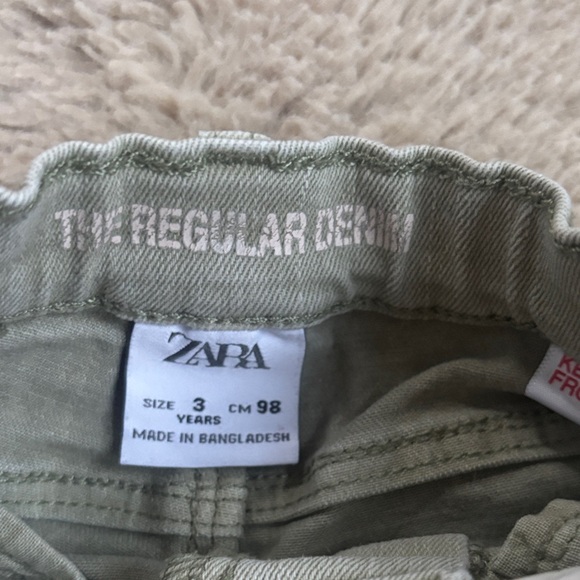 Zara Kids' Olive Green Denim - Picture 2 of 4